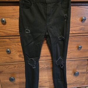 Hollister Black High-Rise Super Skinny Jeans